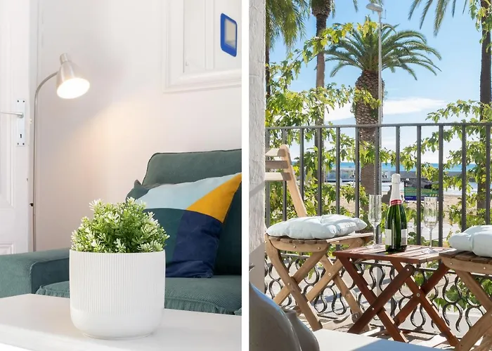 Vistamar 1: Primera Linea De Mar Con Encanto Διαμέρισμα Σίτζες